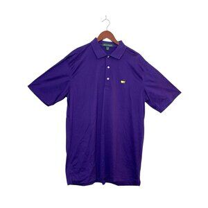 Masters Amen Corner Purple Polo Golf Shirt Pima Cotton Double Mercerized Men’s L